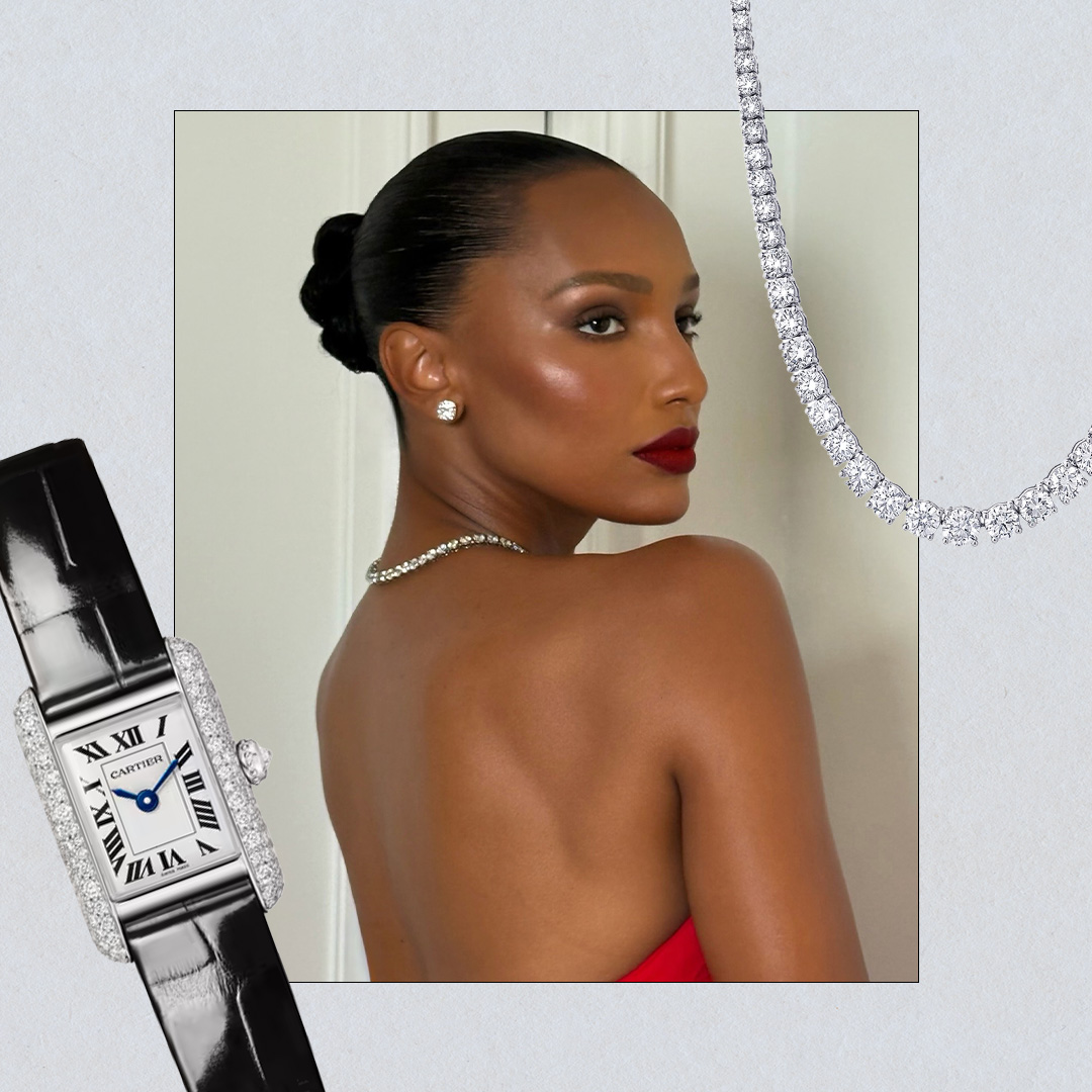 Collage of different women wearing the best fall 2026 luxury jewelry trends.