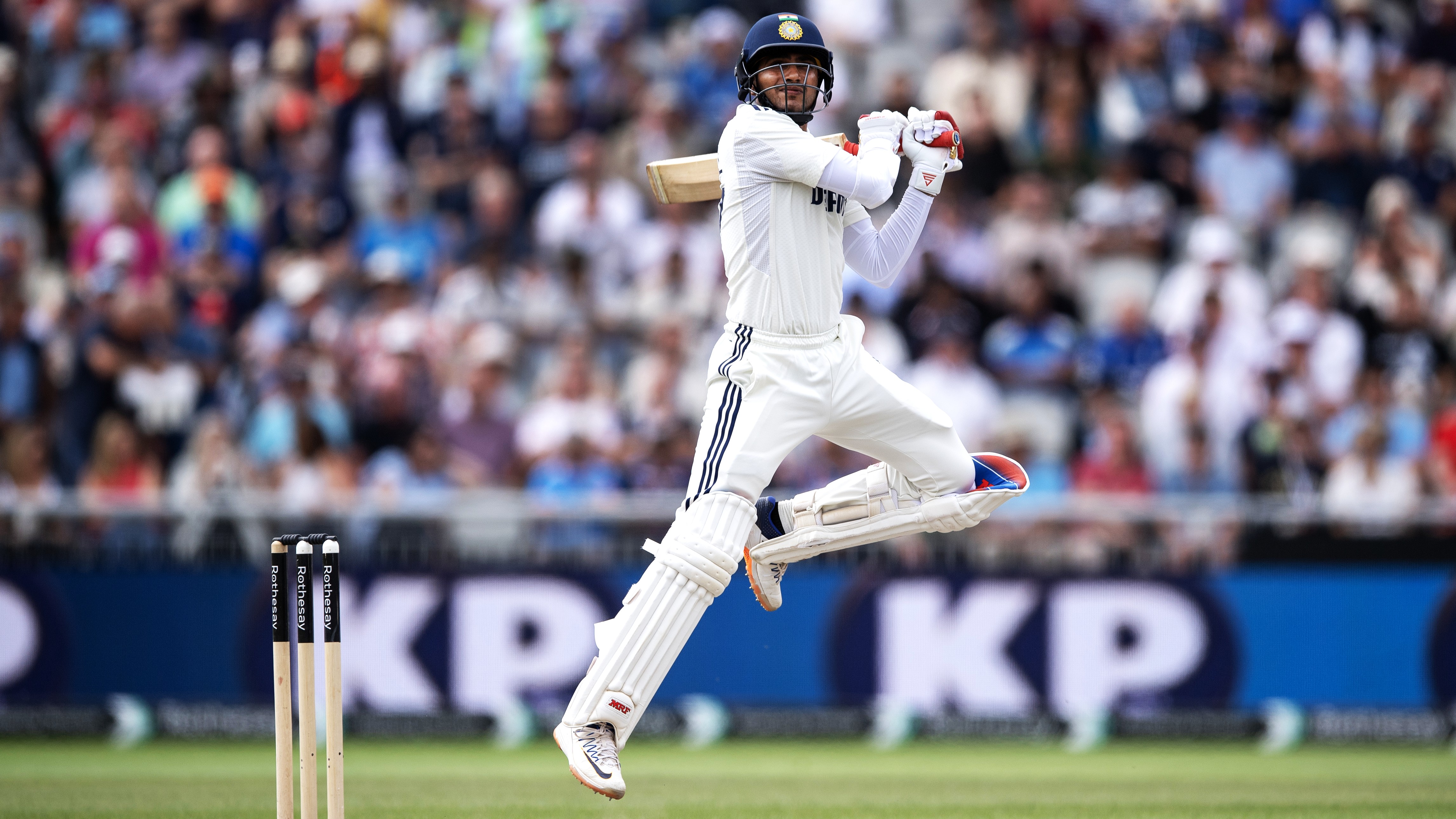 Shubman Gill batting for India