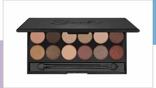 The Sleek MakeUP i-divine all night long eyeshadow palette open to show the shadow colors