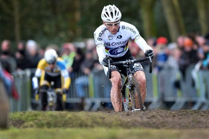 Four days after winning the 2013 'cross world championship in Louisville, Kentucky, Sven Nys races for the first time in the rainbow jersey in Maldegem, Belgium