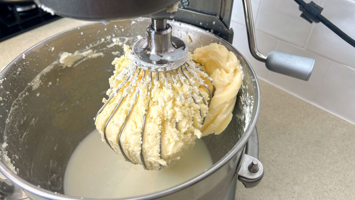 Fresh butter made in the KitchenAid 7-Quart