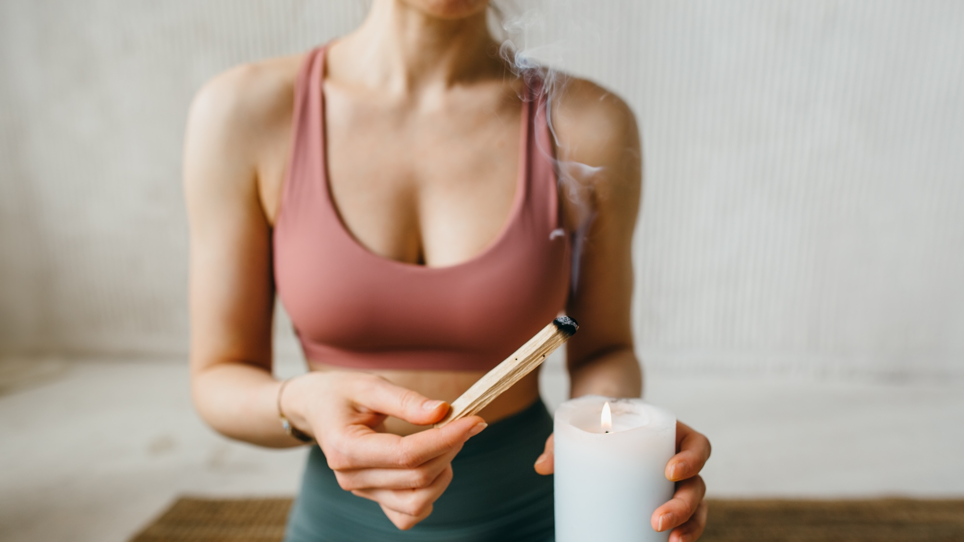 woman meditating