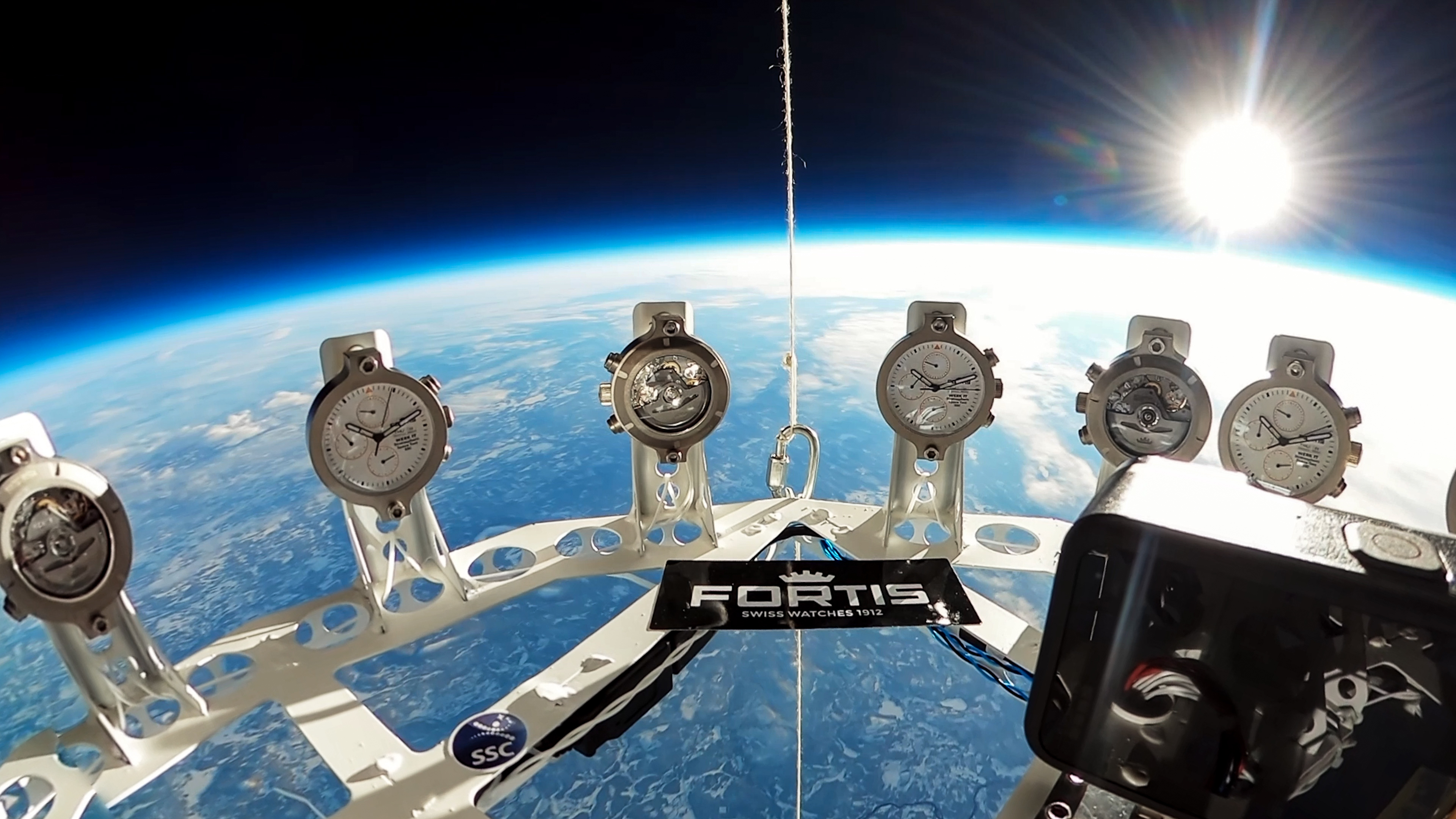 Fortis watches in space