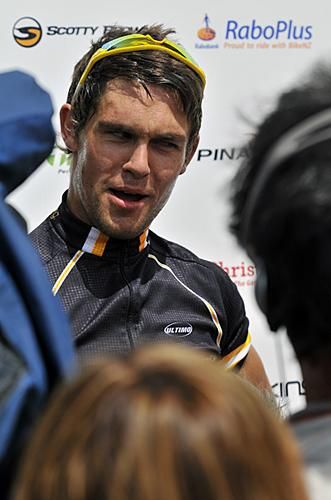 The new elite men's national road race champion Jack Bauer.
