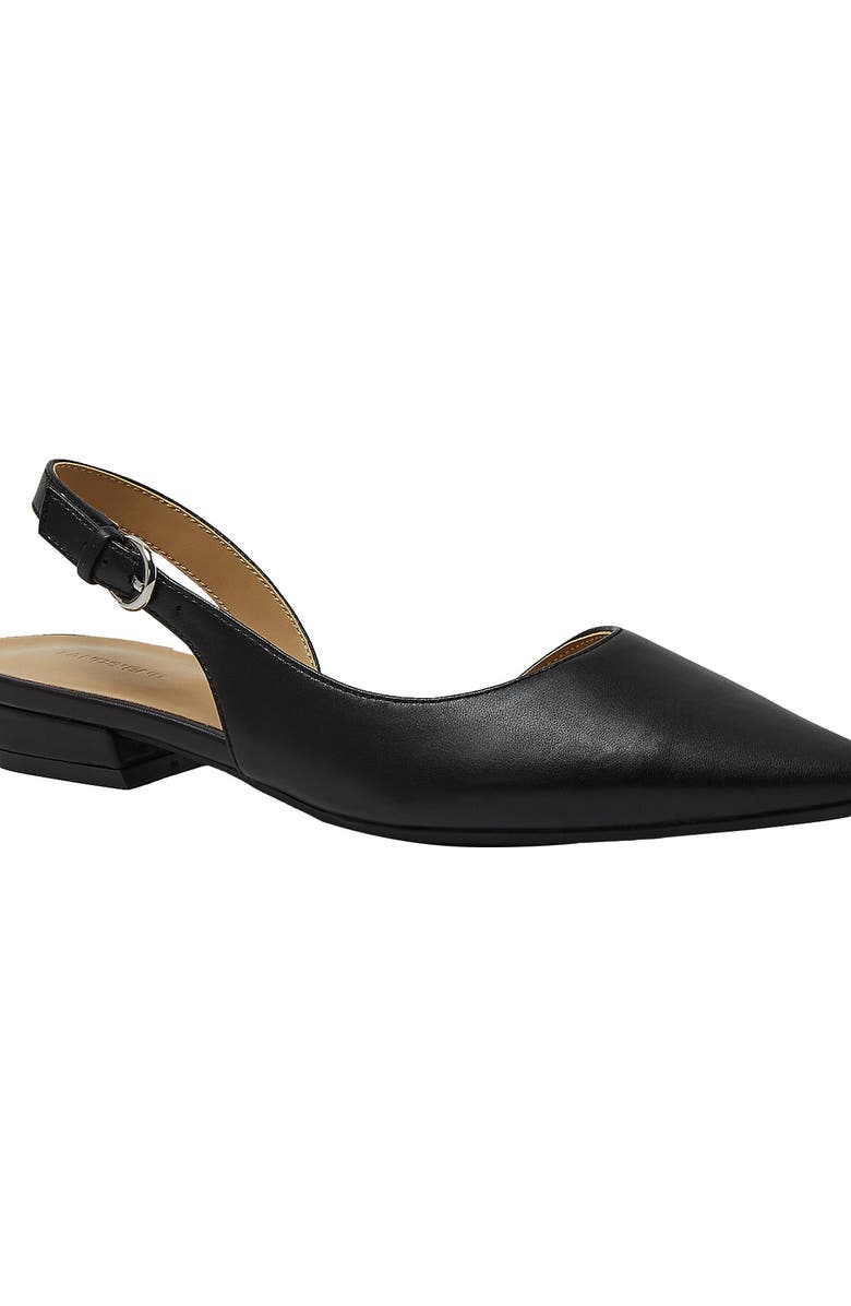 Leather Slingback Low Heels