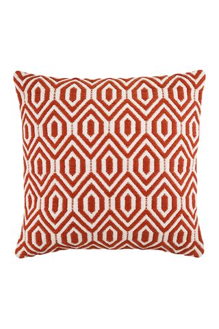 Orange Geo Woven Cushion, £14