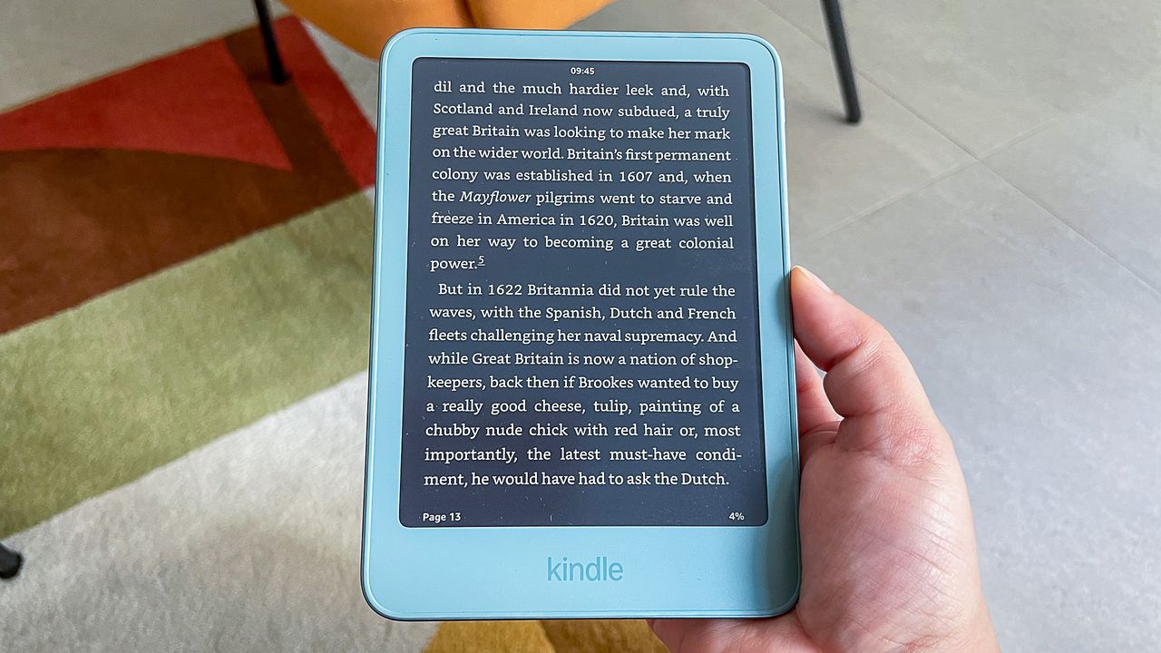Amazon Kindle 2026 in dark mode