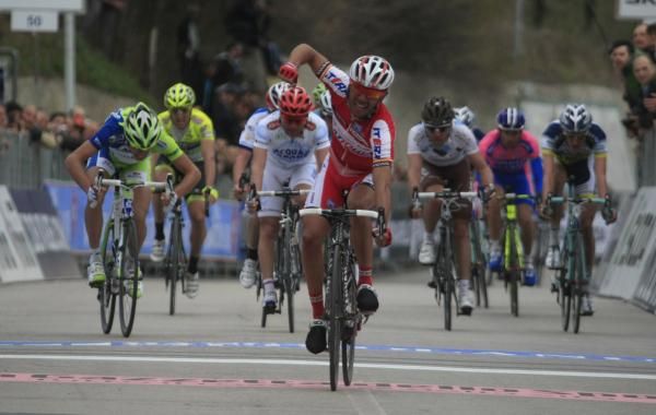 Joaquim Rodriguez (Katusha) put in a successful attack to win stage 6 of Tirreno-Adriatico