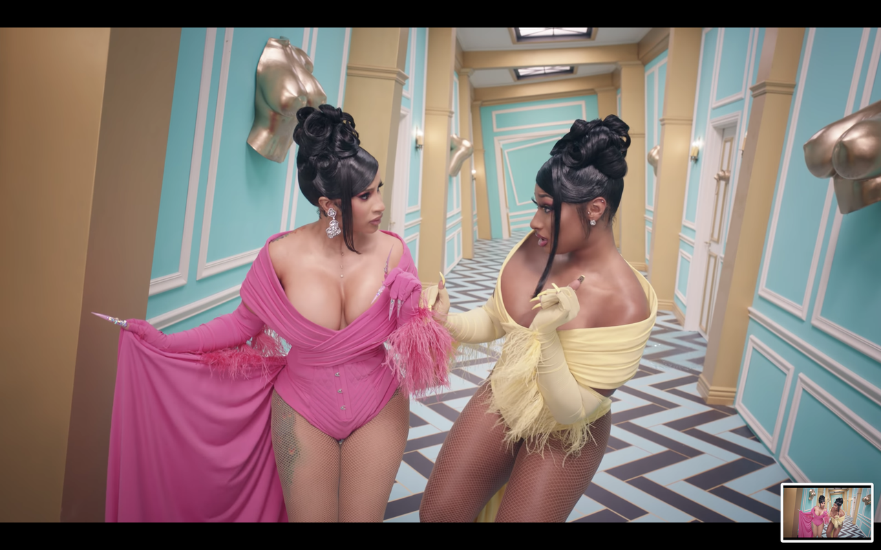 Cardi B and Megan Thee Stallion.