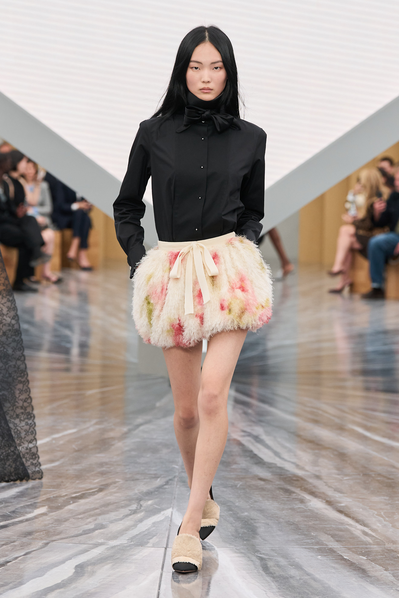 A model wore Natalie Portman&#039;s skirt set on the Dior Spring 2026 runway
