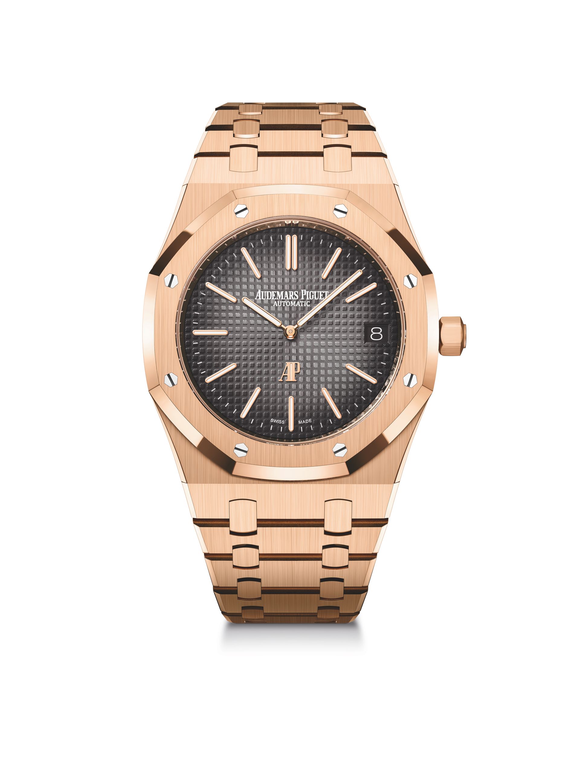 rose gold royal oak watch by audemars piguet