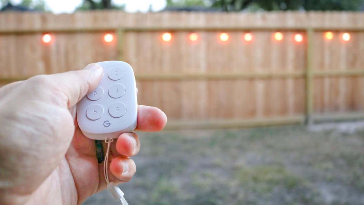 Using the Govee Smart Button Sensor to control outdoor smart lights