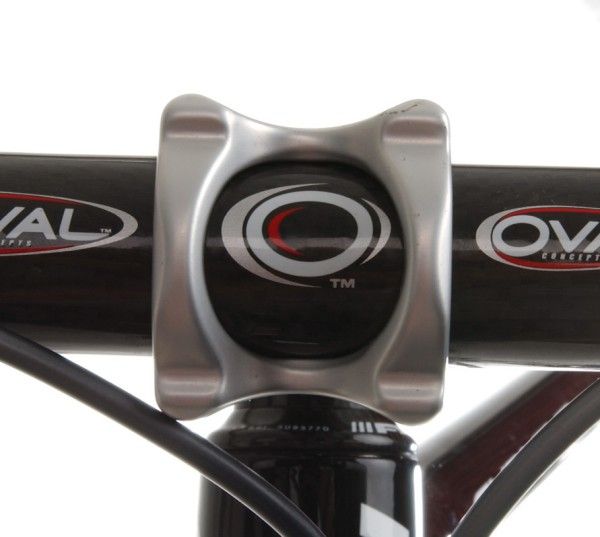 Oval's stem hides its bolts away