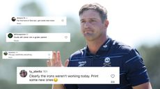 Photo of Bryson DeChambeau with negative social media comments