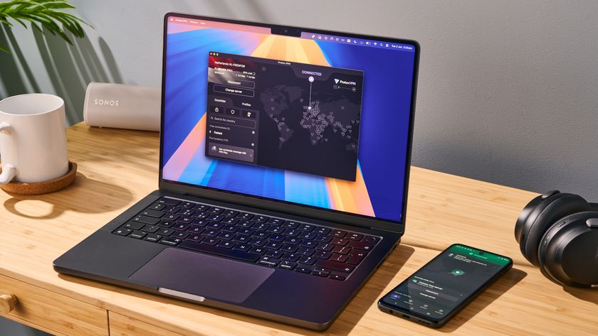 Proton VPN app on macOS laptop