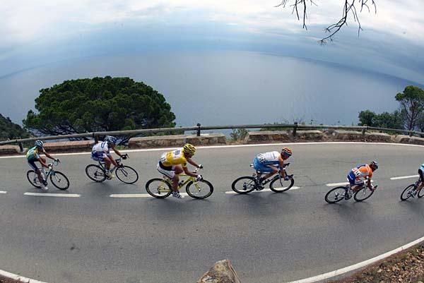 Fabien Cancellara (Saxo Bank) rides in the peloton