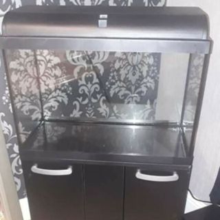 black colour fish tank cabinet