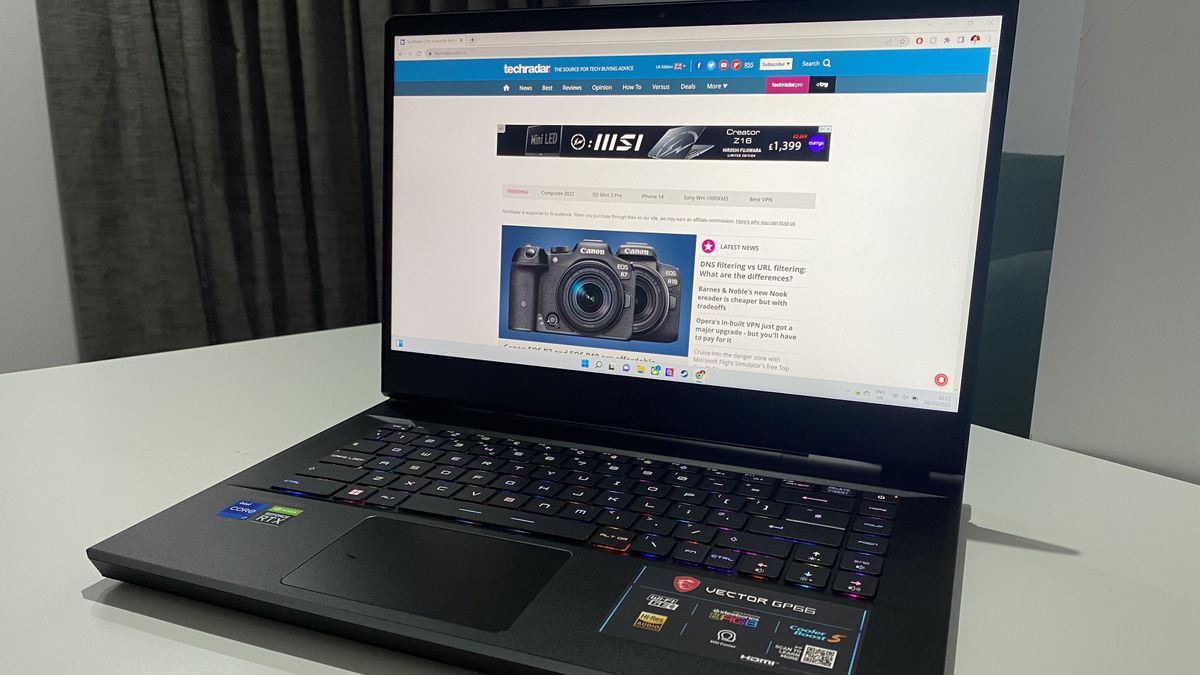 MSI Vector GP66 review TechRadar