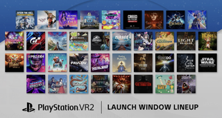 an image showing the PS VR2 launch games lineup