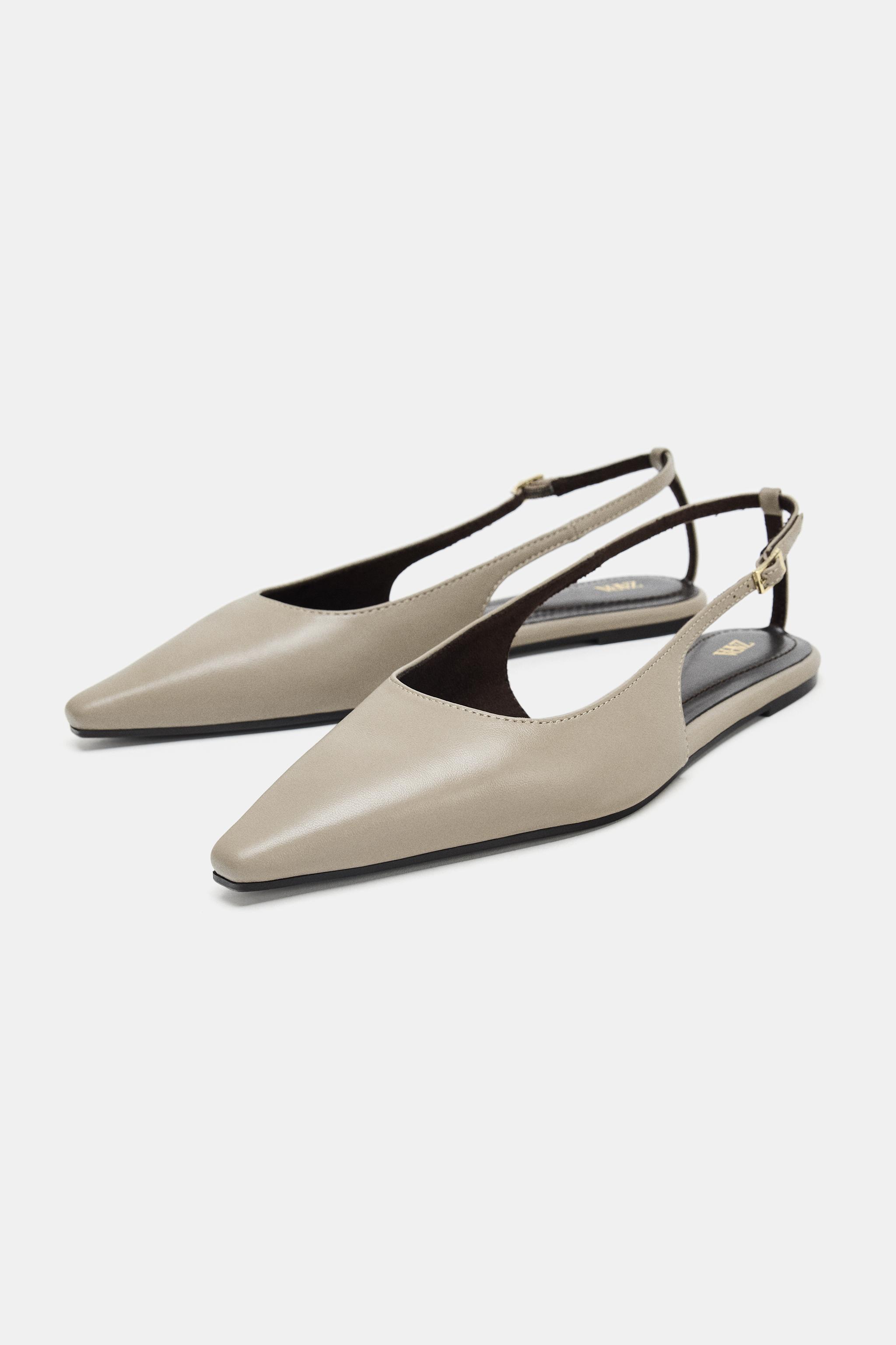 Leather Slingback Shoes