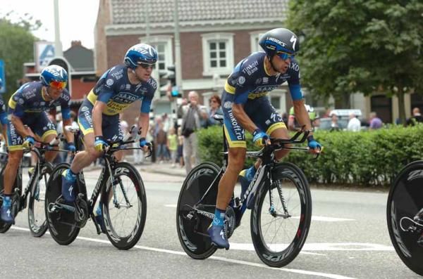 Alberto Contador is back in action with Saxo Bank-Tinkoff Bank.