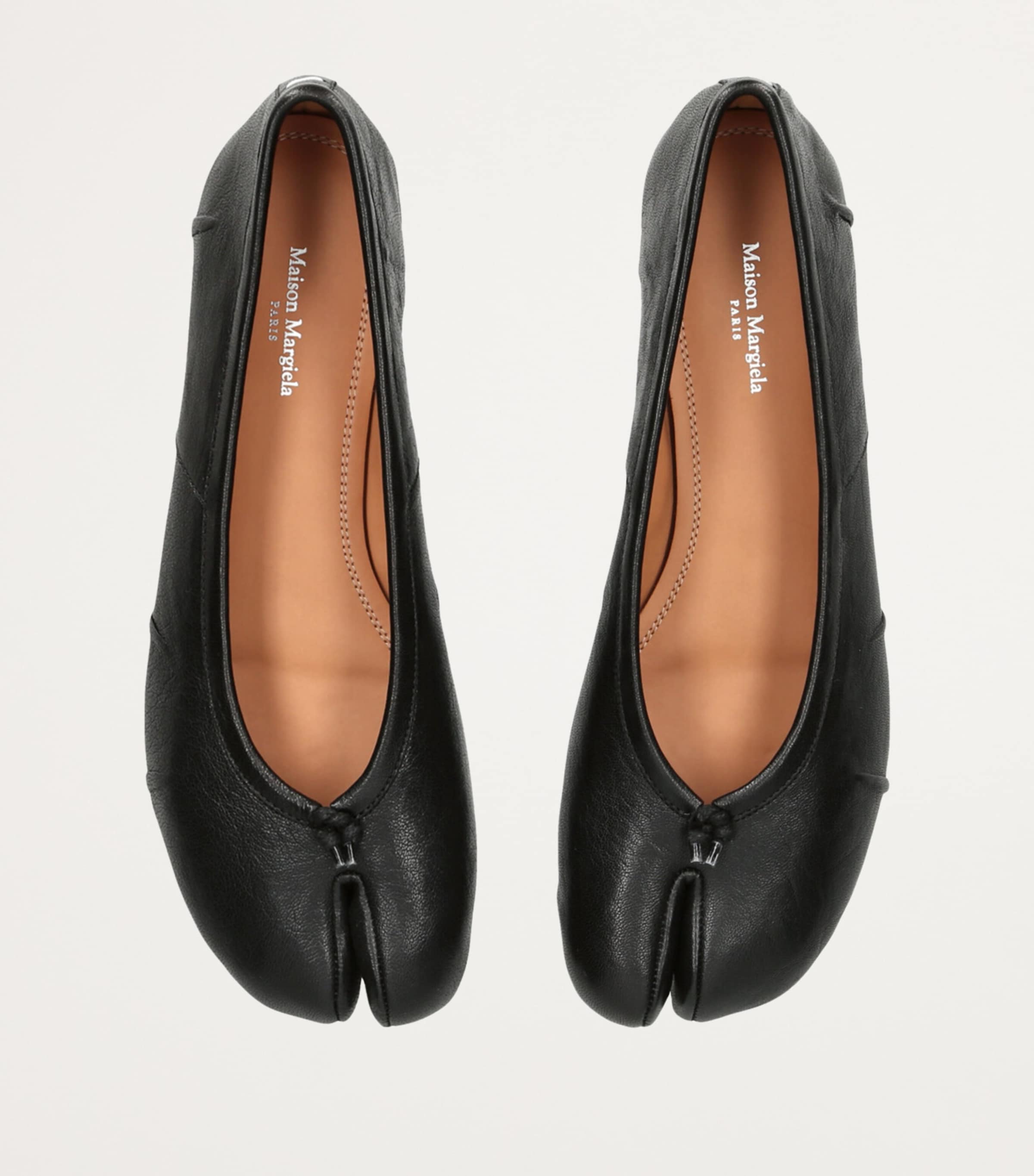 Maison Margiela Leather Tabi Ballet Flats