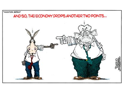 Political cartoon Republicans Democrats bipartisan