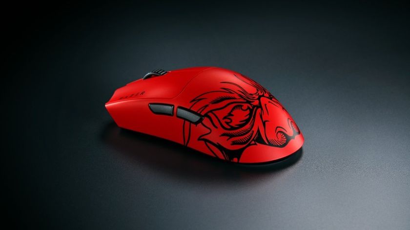 Razer Viper V3 Pro Faker Edition on a black background