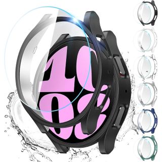 Liwin Galaxy Watch 6 Screen Protector Case Cover 6+6 Pack