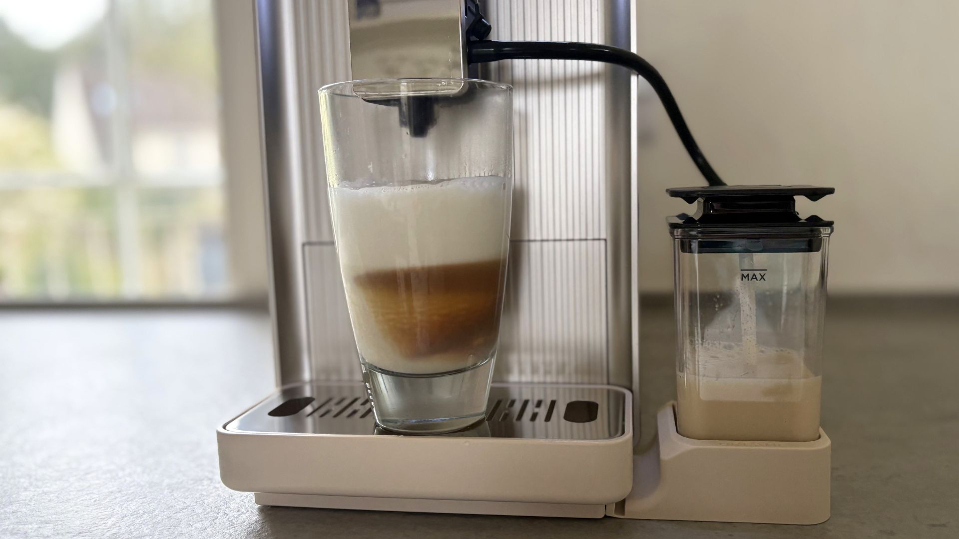 Dreame Ecceluxe Slim Fully Automatic Espresso Machine being tested