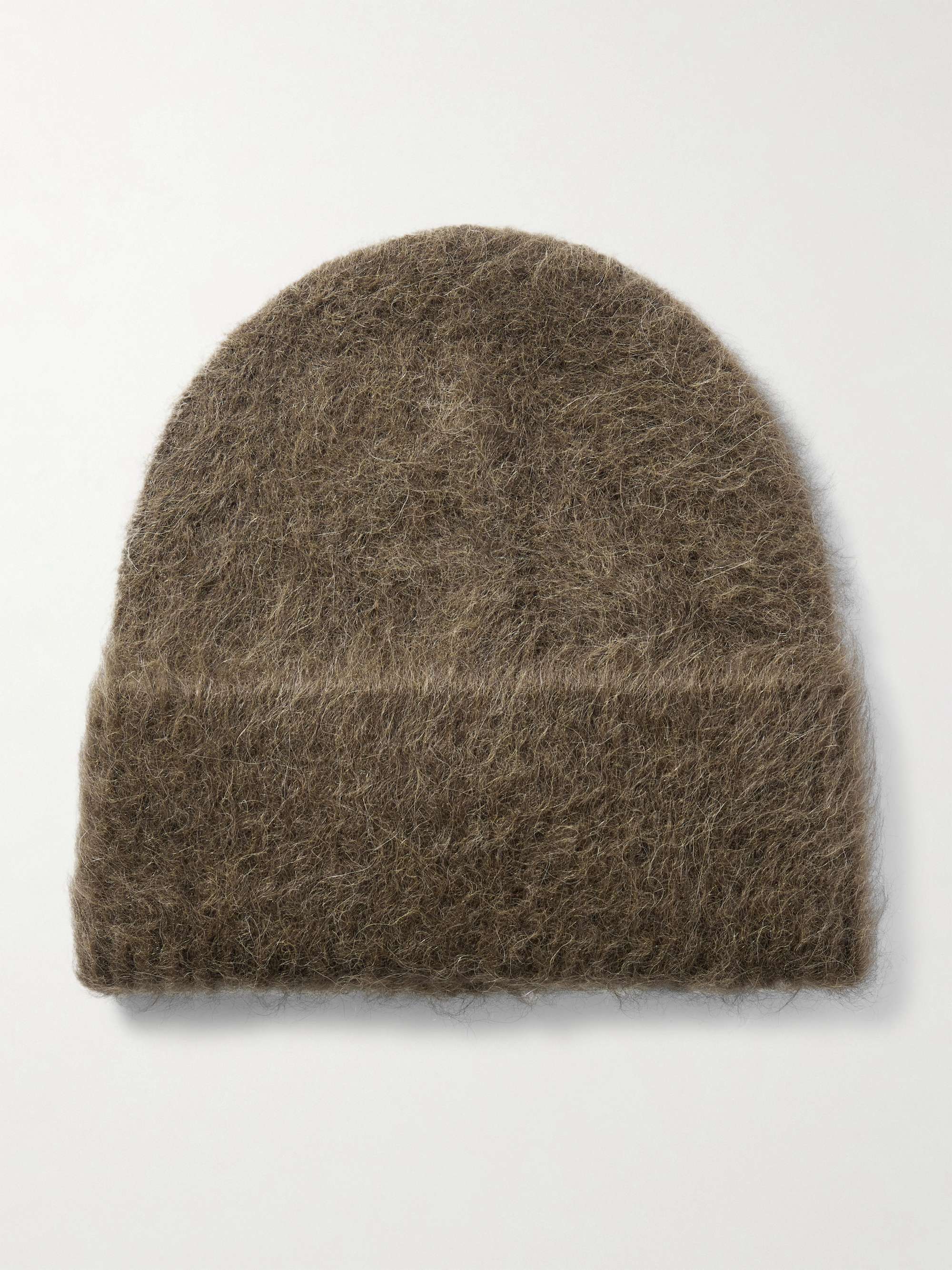 Brushed Alpaca-Blend Beanie