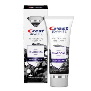 Crest 3d White Therapy Charcoal Deep Clean Fluoride Toothpaste, Invigorating Mint, 3.5 Oz