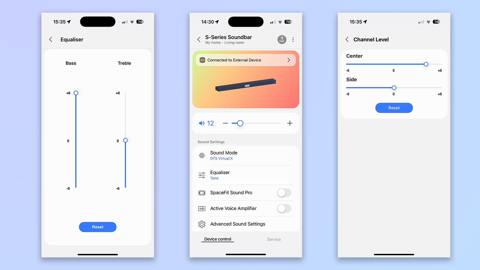 the smart things app by samsung showing compatibility with the samsung s60d
