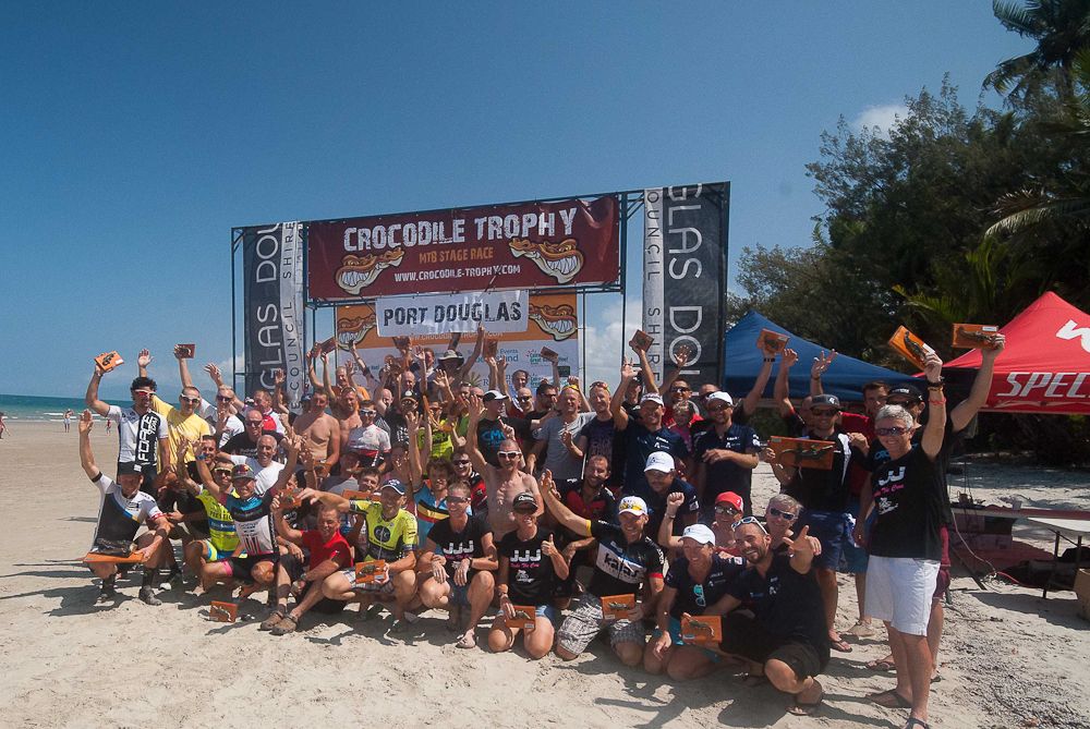 Crocodile Trophy "Class of 2015" - this year's finishers celebrate in Port Douglas after nine days of racing.