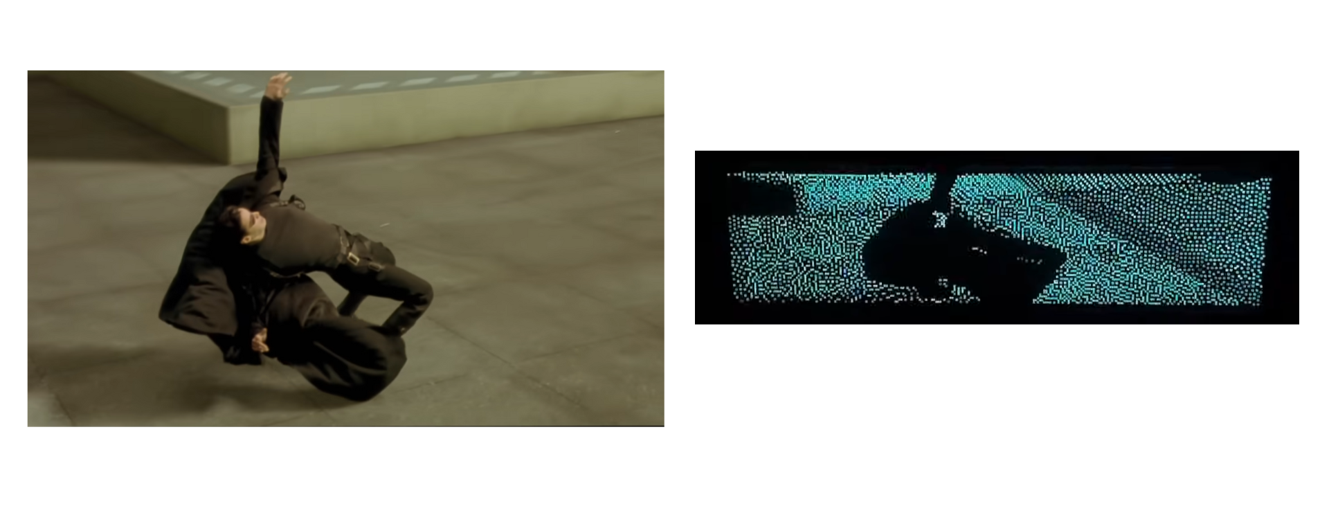 The Matrix running on a VFD display powered by a DIY CPU