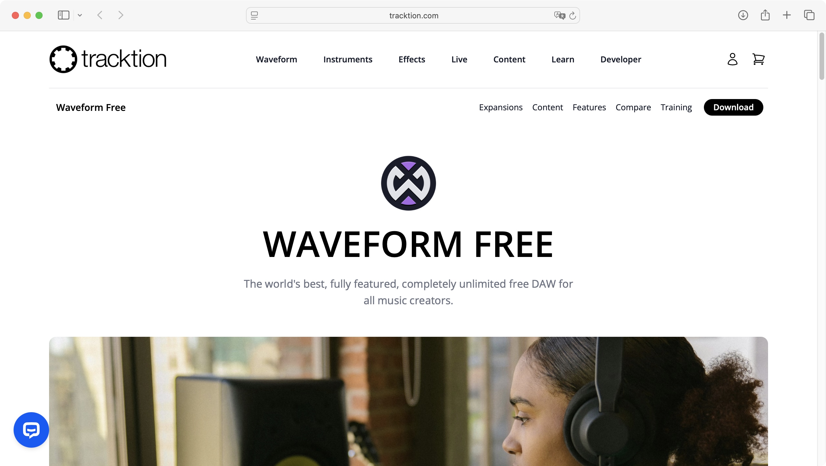 Waveform Free homepage
