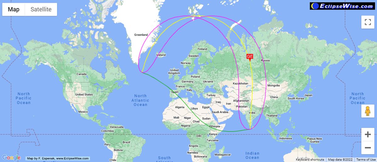 Затмение 8 апреля во сколько в казахстане. Карта солнечного затмения. Солнечное затмение 2022 карта. Карта солнечного затмения 25 октября 2022.