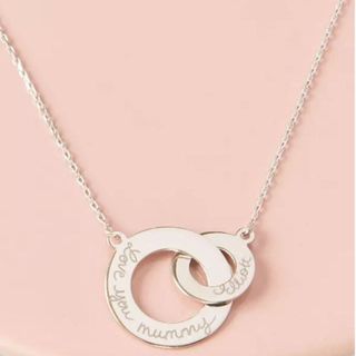 Merci Maman Personalised Intertwined Charm Necklace