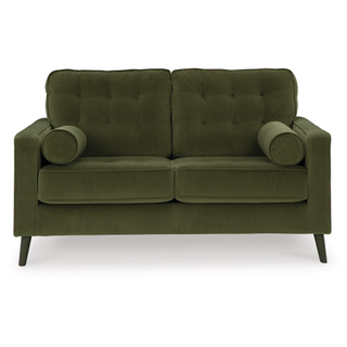 green velvet loveseat