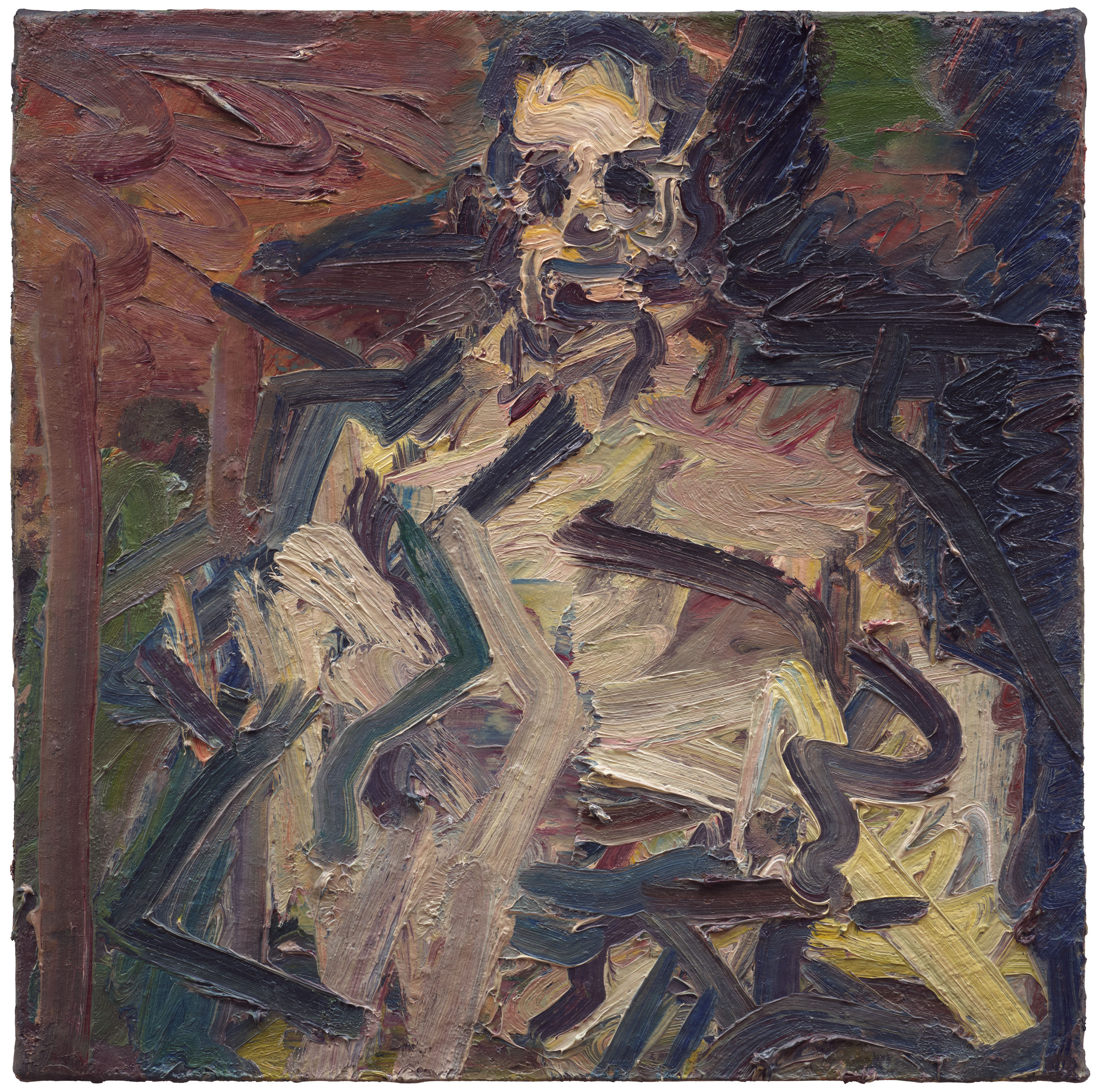 paintings of distorted heads