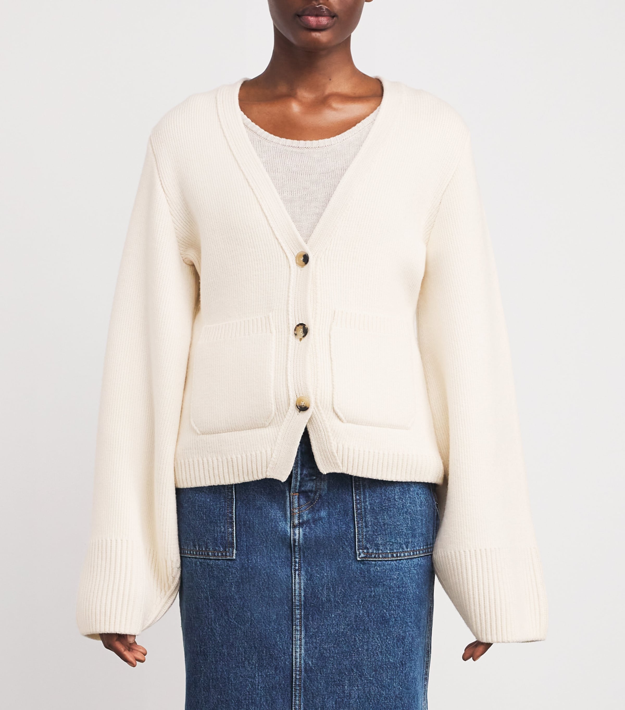 Khaite Cashmere Scarlet Cardigan