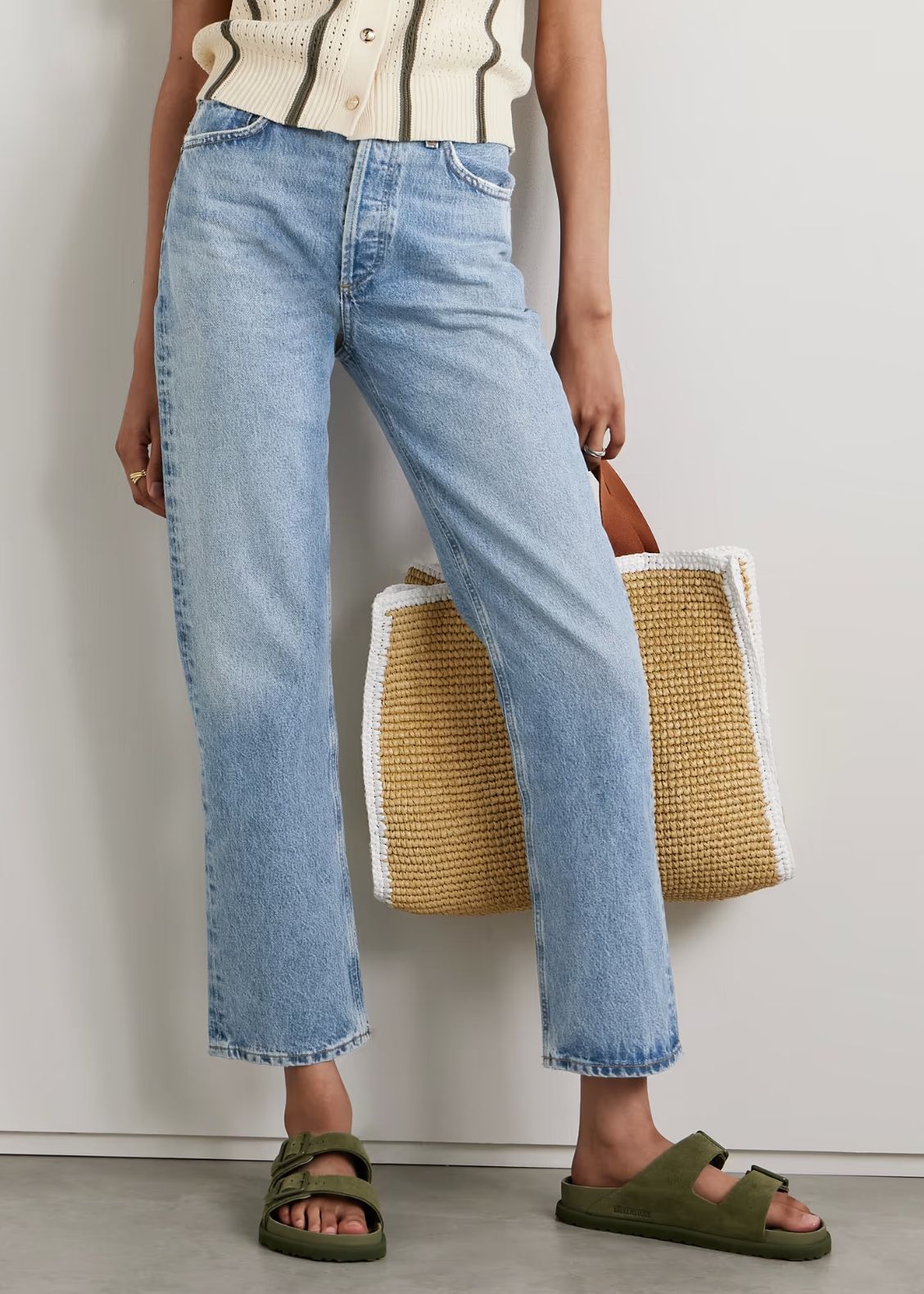 Agolde '90s Pinch Taille Hochhaus with organic jeans with straight lig