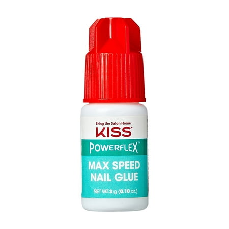 Kiss Powerflex Maximum Speed Nail Glue, Ultra-Hold Instant Bond, 3g (0.1 Oz.)