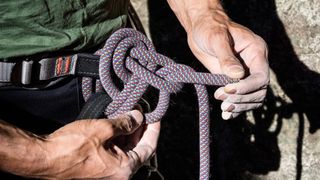 rock climbing knots: double bowline