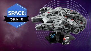 Lego Star Wars Millennium Falcon with Space.com deals logo