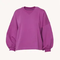 Rosie Sweatshirt in beet l Was $98, Now $49, at Rebecca Minkoff