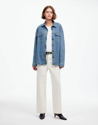 Madewell, Denim Long-Sleeve Button-Up Shirt