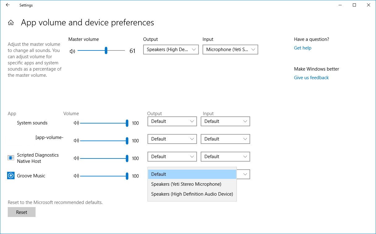 Default performance tuning settings have been. Sound settings. Audio settings. Volume settings Windows. App Volume and device preferences Windows 10 как добавить файл.