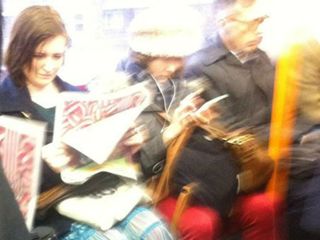 Carey Mulligan fails to go unnoticed on the tube