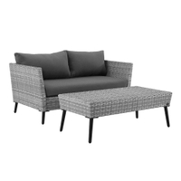 Gray All Weather Malique Outdoor Loveseat &amp; Coffee Table| Was $899.99, now $539.99 at World Market